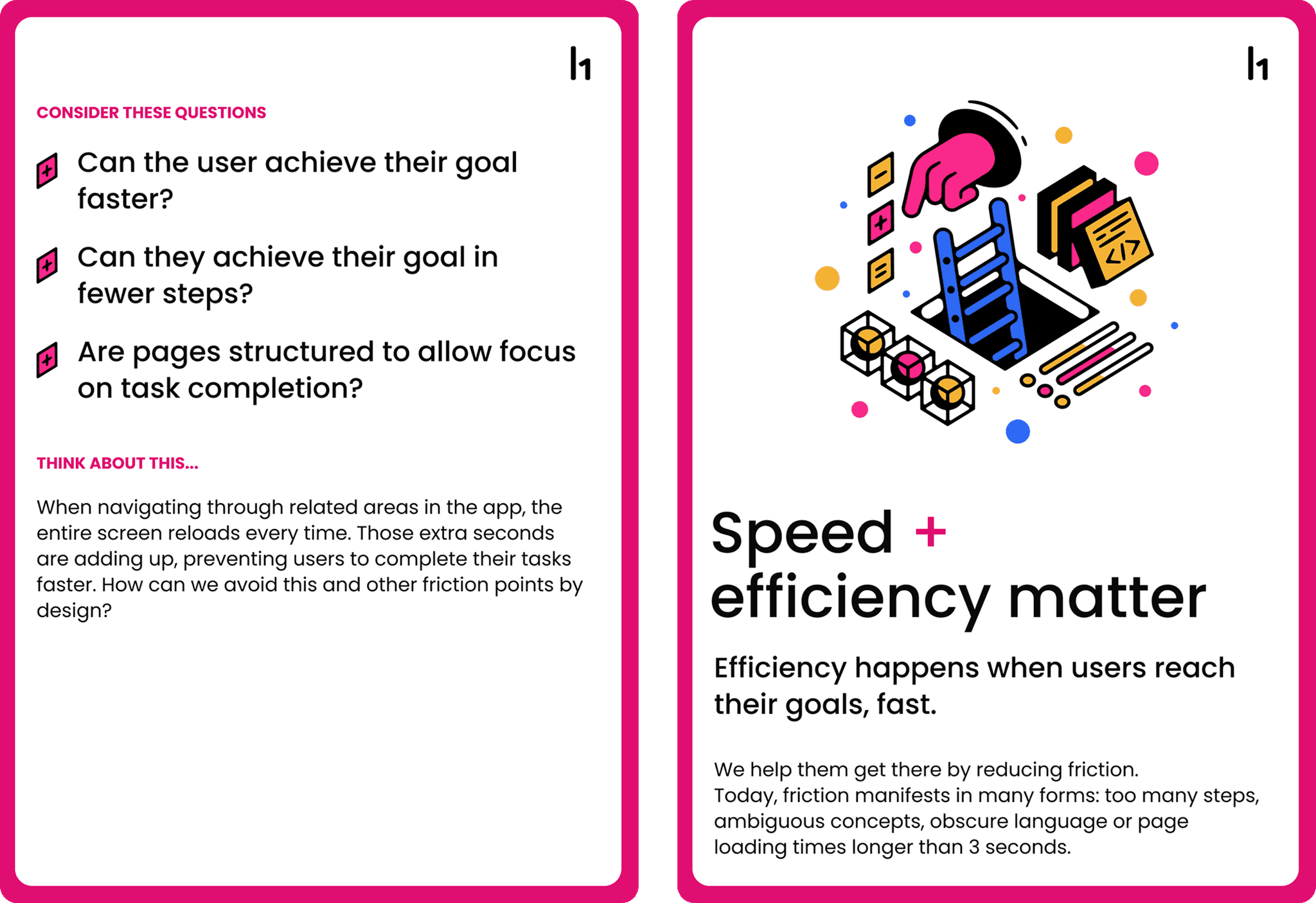 Speed & efficiency matter